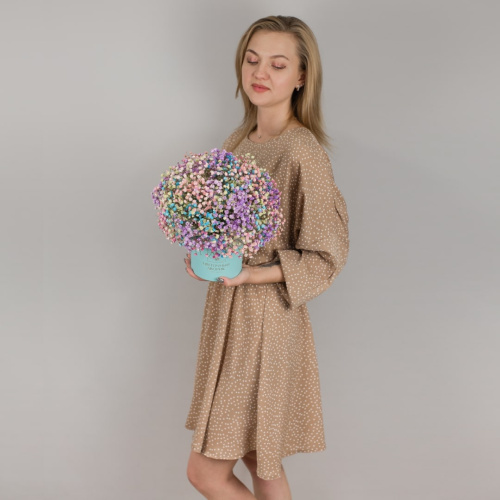 Коробка с цветной гипсофилой арт. 47195